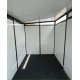 Abrigo de jardim modular isolado 3x2m perfil preto - pavimento incluído - Everbox