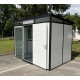 Abrigo de jardim modular isolado 3x2m perfil preto - pavimento incluído - Everbox