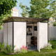 Abrigo de jardim modular isolado 3x2m perfil preto - pavimento incluído - Everbox