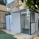 Abrigo de jardim modular isolado 4x2m perfil preto - pavimento incluído - Everbox