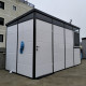 Abrigo de jardim modular isolado 4x2m perfil preto - pavimento incluído - Everbox