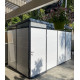 Abrigo de jardim modular isolado 4x2m perfil preto - pavimento incluído - Everbox