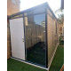 Abrigo de jardim modular isolado 4x2m perfil preto - pavimento incluído - Everbox