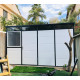 Abrigo de jardim modular isolado 4x2m perfil preto - pavimento incluído - Everbox