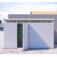 Abrigo de jardim modular isolado 4x2m branco - pavimento incluído - Everbox