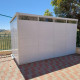 Abrigo de jardim modular isolado 4x2m branco - pavimento incluído - Everbox