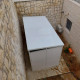 Abrigo de jardim modular isolado 4x2m branco - pavimento incluído - Everbox