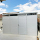 Abrigo de jardim modular isolado 4x2m branco - pavimento incluído - Everbox