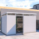 Abrigo de jardim modular isolado 4x2m branco - pavimento incluído - Everbox