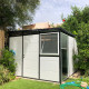 Abrigo de jardim modular isolado 3x3m perfil preto - pavimento incluído - Everbox