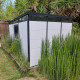 Abrigo de jardim modular isolado 3x3m perfil preto - pavimento incluído - Everbox