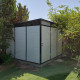 Abrigo de jardim modular isolado 3x3m perfil preto - pavimento incluído - Everbox