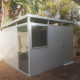 Abrigo de jardim modular isolado 3x3m branco - pavimento incluído - Everbox