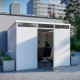 Abrigo de jardim modular isolado 3x3m branco - pavimento incluído - Everbox