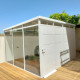 Abrigo de jardim modular isolado 3x3m branco - pavimento incluído - Everbox