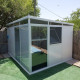 Abrigo de jardim modular isolado 4x3m branco - pavimento incluído - Everbox
