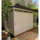 Abrigo de jardim modular isolado 4x3m branco - pavimento incluído - Everbox