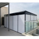 Abrigo de jardim modular isolado 5x3m perfils pretos - pavimento incluído - Everbox