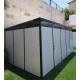 Abrigo de jardim modular isolado 5x3m perfils pretos - pavimento incluído - Everbox