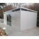 Abrigo de jardim modular isolado 6x3m branco - pavimento incluído - Everbox