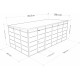 Abrigo de jardim modular isolado 6x3m branco - pavimento incluído - Everbox