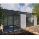 Abrigo de jardim modular isolado 6x3m perfil preto - pavimento incluído - Everbox