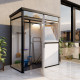 Abrigo de jardim modular isolado 2x1m perfis pretos - pavimento incluído - Everbox