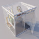 Abrigo de jardim modular isolado 2x2m branco - pavimento incluído - Everbox