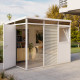 Abrigo de jardim modular isolado 3x2m branco - pavimento incluído - Everbox