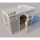 Abrigo de jardim modular isolado 3x2m branco - pavimento incluído - Everbox