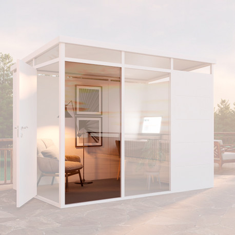 Painel de vidro duplo para o escritório de jardim Everbox