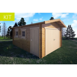 Garagem em madeira maciça 18,58m² - 45mm - Toscca