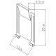 Conjunto de 4 ganchos de parede para pendurar ferramentas - aço galvanizado - X-METAL
