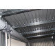 Garagem dupla de 637x513cm em aço galvanizado cinzento antracite com portas de enrolar - X-METAL