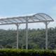Carport camping car em alumínio branco 3,59x7,62m e policarbonato 6mm X-METAL