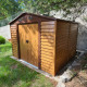 Abrigo de jardim em metal aspecto madeira 6,62m² + kit de fixação X-METAL