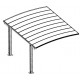 Carport 2 postes 15m² em alumínio e policarbonato transparente FALCON - X-METAL