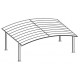 Carport duplo 30m² em em alumínio e policarbonato transparente EAGLE - X-METAL