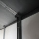Abrigo de jardim em resina escovada DOCKER 1,24m² claraboia + chão - Jobu