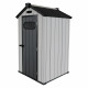 Abrigo de jardim em resina escovada DOCKER 1,24m² claraboia + chão - Jobu