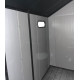 Abrigo de jardim em resina escovada DOCKER 1,24m² claraboia + chão - Jobu