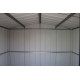 Abrigo de jardim em metal cinza 4,78m² - Top Tian - Duramax