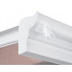 Carport em alumínio branco 3x4,34m e policarbonato de 6mm X-METAL
