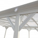 Carport em alumínio branco 3x4,34m e policarbonato de 6mm X-METAL