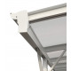 Carport em alumínio branco 3x4,34m e policarbonato de 6mm X-METAL