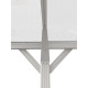 Carport em alumínio branco 3x4,34m e policarbonato de 6mm X-METAL