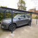 Carport em alumínio antracite 3x6,47m e policarbonato 6mm X-METAL