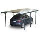 Carport em alumínio antracite 3x5,76m e policarbonato 6mm X-METAL