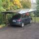 Carport em alumínio antracite 3x5,76m e policarbonato 6mm X-METAL