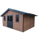 Abrigo de jardim em madeira compósita 28mm aspeto madeira 19,22m² PREMIUM - Woodlife Garden
